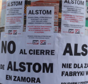   International Workers Association / Asociación Internacional de los Trabajadores (IWA-AIT) ,Anarquismo,Anarquistas,Anarquistas,Anarquía,Libertario,Anarcosindicato,Výzva CNT k akciám proti plánu firmy Alstom zatvoriť továrne v Španielsku  Francúzska spoločnosť Alstom je globálnym lídrom v energetických a dopravných systémoch so zastúpením v zhruba 100 krajinách, vrátane Slovenska a Česka. Poznáme ju napríklad vďaka vlakom Pendolino, ktoré vyrába v Taliansku. V Španielsku plánuje onedlho prepustiť 373 ľudí a zatvoriť tri továrne. Členovia zväzu CNT pôsobiaci v jednej z nich v meste Coreses vyzývajú k vyjadreniu nesúhlasu s týmto plánom. Priama akcia sa pripája a ak sa chceš pridať aj ty, čo najskôr nás kontaktuj. Keďže v pondelok 15.4. sa uskutoční ďalšie vyjednávanie, už teraz môžeš poslať firme protestný e-mail cez formulár na našom webe alebo fax. Read more » Posted by Akai at 13:39 No comments: Email ThisBlogThis!Share to TwitterShare to Facebook Labels: CNTE, pa, slovenčina Acciones de solidaridad con los trabajadores de Alstom en España   El 15 de abril empiezan las negociaciones sobre el futuro de las fábricas de Alstom en España. 373 trabajadores pueden perder su trabajo debido a los cierres previstos. Los compañeros de la Sección Sindical de la CNT Zamora en Alstom nos informaron de la situación. Decidimos actuar en solidaridad con los trabajadores. Pegamos carteles en todas las calles alrededor de la sede de Alstom en Polonia, en Varsovia. Enviamos faxes a Alstom en Polonia, España y Francia. Publicamos información sobre la situación y pedimos el envío de correos electrónicos a Patrick Kron en la sede de la empresa. Read more » Posted by Akai at 13:31 No comments: Email ThisBlogThis!Share to TwitterShare to Facebook Labels: español, ZSP Solidarni z pracownikami Alstom   15 kwietnia zaczynają się negocjacje w sprawie zamknięcia dwóch fabryk firmy Alstom w Hiszpanii. Alstom to duża międzynarodowa korporacja. W tych fabrykach zajmowano się produkcją wiatraków do elektrowni wiatrowych. Pomimo, iż firma osiąga ogromne zyski i otrzymuje kontrakty od rządu (czyli od podatników tego kraju), zamierza wyrzucić na bruk 373 pracowników. Nasi koledzy ze związku CNT w Hiszpanii mają sekcję związku w fabryce w Zamora i opisali tą sprawę. Mówili, że od 10 kwietnia są mobilizacje pracowników w obronie miejsca pracy. Aktywiści z ZSP postanowili zrobić mały gest solidarności z pracownikami fabryki. Plakaty o sytuacji zostały rozwieszone obok siedziby firmy w Warszawie oraz rozdano ulotki (tekst poniżej) Do biura firmy w Polsce i w Hiszpanii zostały wysłane faksy protestacyjne. Read more » Posted by Akai at 13:28 No comments: Email ThisBlogThis!Share to TwitterShare to Facebook Labels: polski, ZSP ALSTOM-Solidarität in Bergisch-Gladbach   ALSTOM Bergisch-Gladbach Mitglieder des Allgemeinen Syndiakts Köln haben am 13. April 2013 ihre Solidarität mit den von Werksschließung bedrohten Kolleg/innen bei ALSTOM Wind Altamira im spanischen Zamora gezeigt. Vor der ALSTOM-Niederlassung in Bergisch-Gladbach bei Köln wurden mehrere Plakate aufgehängt, die über die insgesamt 373 Entlassungen informieren, die der internationale Windanlagenbauer in Spanien geplant hat. Der in Frankreich ansässige Konzern ist weltweiter Marktführer im Bereich Energieanlagen und produziert Turbinengeneratoren, Ökostromanlagen und Zugtechnologie. Im Jahr 2007 hatte er die spanische Firma Renewable Energy Ecotecnica SL aufgekauft und damit Patente für die Herstellung von Windkraftanlagen erworben. Die Firma ALSTOM Wind besitzt u.a. ein Forschungszentrum in Barcelona, eine Turbinenfabrik in Buñuel, die Elektroteile-Fertigung in As Somozas (A Corunha) und mehrere Windparks. Read more » Posted by Akai at 13:26 No comments: Email ThisBlogThis!Share to TwitterShare to Facebook Labels: Deutsch, FAU FAU: Солидарность с работниками "Альстом"  Члены Всеобщего синдиката Кёльна Свободного рабочего союза (FAU, секции М.А.Т. в Германии) выразили 13 апреля свою солидарность с работниками завода "Альстом" в Саморе (Испания), которому угрожает закрытие. Перед отделением фирмы в Бергиш-Гладбахе под Кёльном были вывешены плакаты, информирующие от 373 увольнениях, которые эта международная фирма намерена осуществить в Испании. Read more » Posted by Akai at 13:24 No comments: Email ThisBlogThis!Share to TwitterShare to Facebook Labels: FAU, русский BOICOTE HOGAR SOFÁ,SOLIDARIEDADE AOS COMPANHEIROS DEMITIDOS.  Neste sábado 13/04/2013 nos reunimos mais uma vez para promover solidariedade aos nossos companheiros em luta contra a exploração patronal,a empresa hogar sofá demite e oprime trabalhadores e dessa forma faremos com que sejam conhecidas em todo mundo suas práticas. Read more » Posted by Akai at 13:23 No comments: Email ThisBlogThis!Share to TwitterShare to Facebook Labels: COB, português Бразильские анархо-синдикалисты солидарны с работниками "Огар Софа"   В рамках солидарности с борьбой работников испанской фирмы "Огар софа", организованной по призыву CNT-AIT (секции Международной ассоциации трудящихся в Испании), активисты COB (бразильской секции М.А.Т.) провели 13 марта в Араше акцию в поддержку уволенных товарищей. Read more » Posted by Akai at 13:22 No comments: Email ThisBlogThis!Share to TwitterShare to Facebook Labels: COB, русский Primeira Conferência Anarcosindicalista dos Balcãs  strajkbeograd_0 Realizou-se no fim de semana de 6 e 7 de Abril em Belgrado a primeira conferência anarcosindicalista dos Balcãs, organizada pelos companheiros sérvios. Participaram companheiros da Croácia, Bulgária, Macedónia, Kosovo e Servia, não tendo sido possível, à última da hora, estarem presentes os companheiros da Eslovénia, Grécia, Roménia e Turquia, mas enviaram saudações à Conferência. Esteve também presente um delegado do Secretariado da Associação Internacional dos trabalhadores (Ait). Read more » Posted by Akai at 12:21 No comments: Email ThisBlogThis!Share to TwitterShare to Facebook Labels: ASI, português 