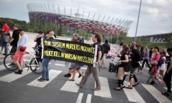 Demonstracja w rocznicę śmierci Maxa