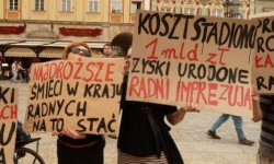  protest uroczystej sesji rady miasta