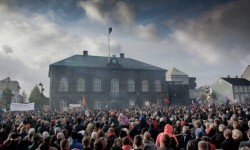  Demonstracja w Islandii
