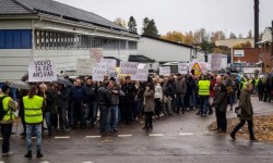  Protest szwedzkich pracowników Volvo